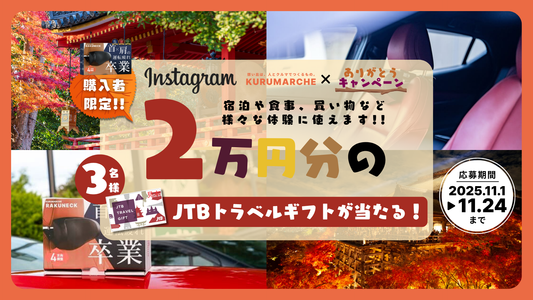 【購入ありがとうキャンペーン】2万円分のJTBトラベルギフトが当たる!